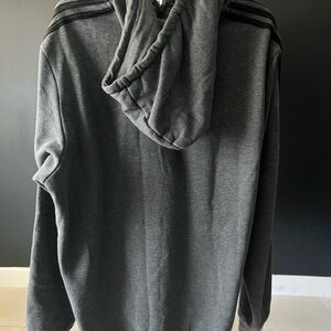 Adidas Dark Gray Zip-Up Hoodie